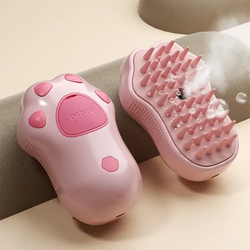 Poils Net™ - Brosse à Vapeur Anti-Poils au design pink, idéale pour éliminer les poils des animaux.